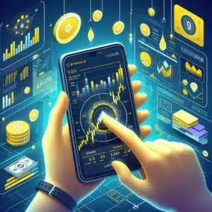 Interfaz de Binance Pro en dispositivo mxc3xb3vil