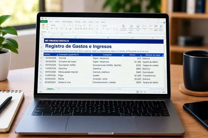 Plantilla Registro de Gastos e Ingresos en Excel